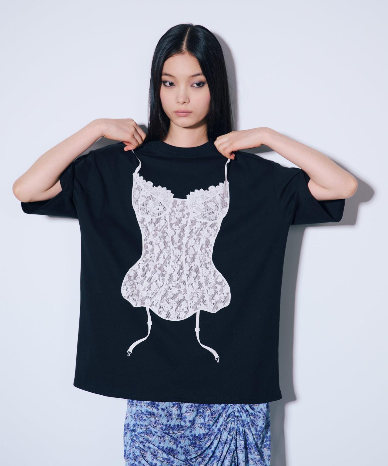 ANNA SUI NYC/アナ スイ エヌワイシー/ランジェリープリントBIG Tシャツ