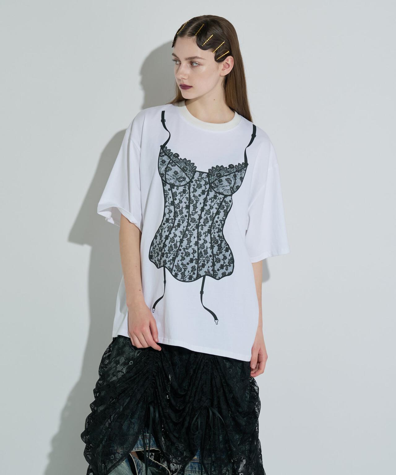 ANNA SUI NYC/アナ スイ エヌワイシー/ランジェリープリントBIG Tシャツ