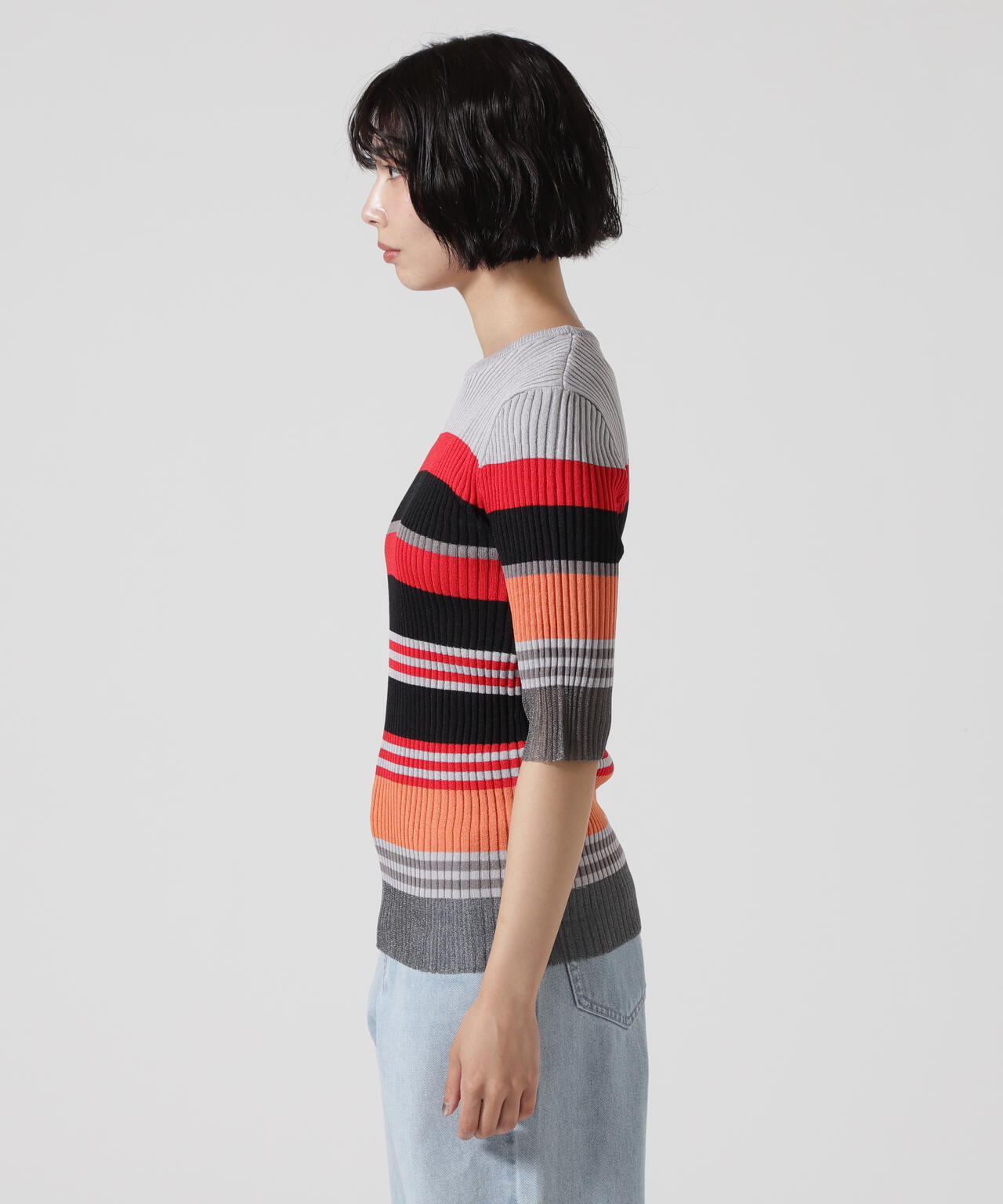 AULA AILA/アウラアイラ/MULTI BORDER KNIT | ROYAL FLASH（ロイヤル