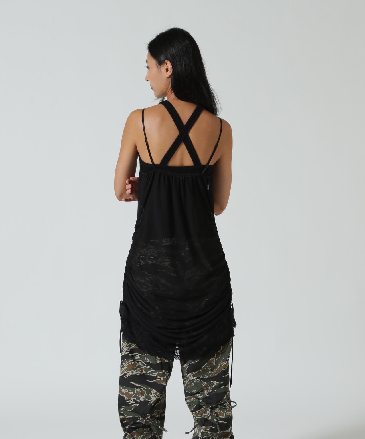 ANNA SUI NYC/アナ スイ エヌワイシー/サイドリボンシアーキャミ