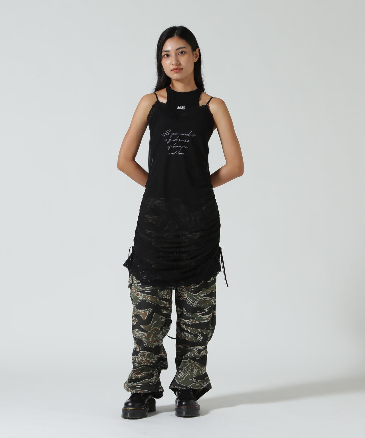 ANNA SUI NYC/アナ スイ エヌワイシー/サイドリボンシアーキャミ