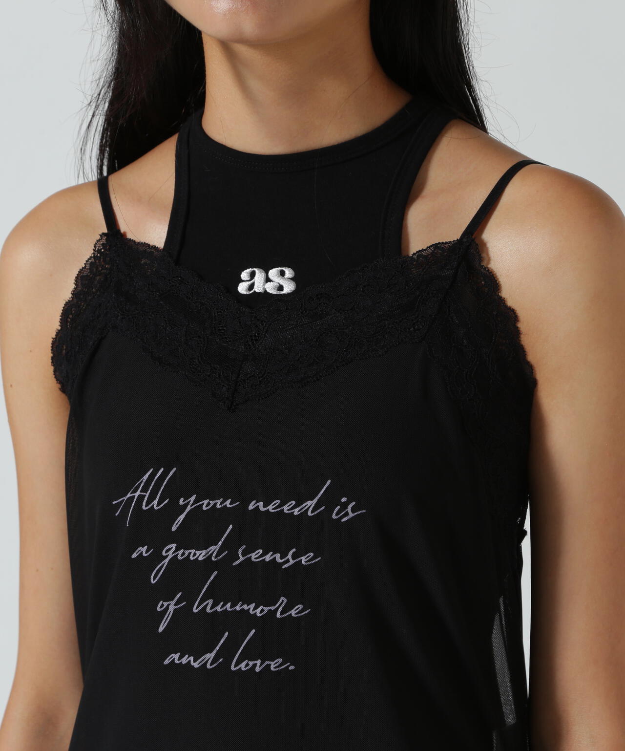 ANNA SUI NYC/アナ スイ エヌワイシー/サイドリボンシアーキャミ