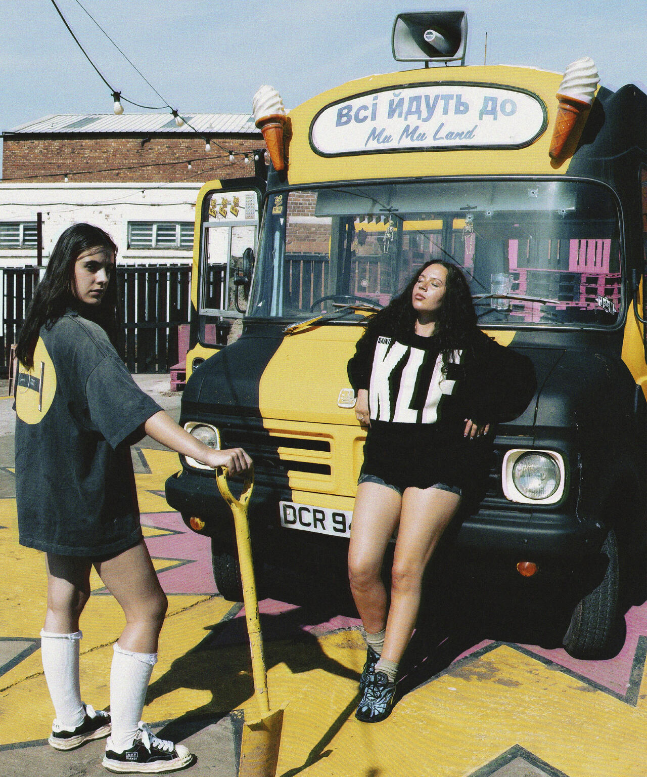 SAINT MICHAEL/セントマイケル/KLF CREW NEECK KNIT/KLF/BLACK