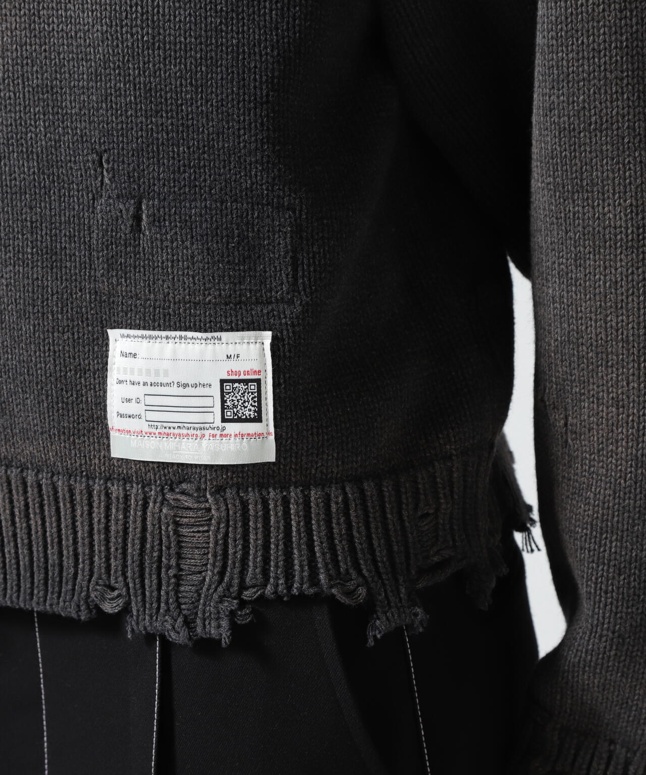 Maison MIHARAYASUHIRO/メゾン ミハラヤスヒロ/WHALE JACQUARD KNIT PULLOVER