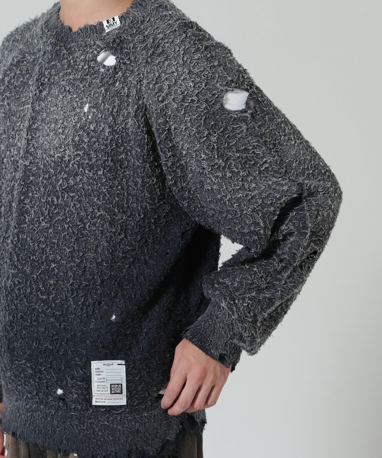 Maison MIHARAYASUHIRO/メゾン ミハラヤスヒロ/SUN FADED KNIT PULLOVER