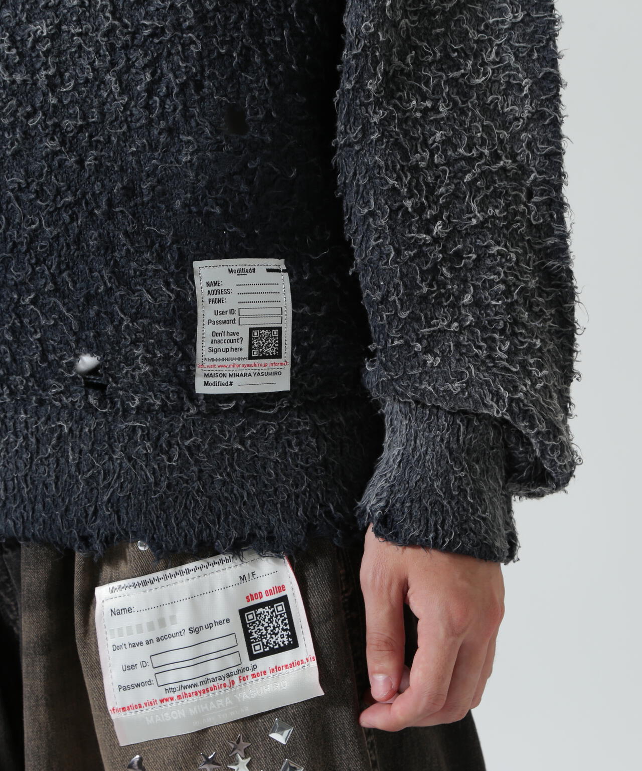 Maison MIHARAYASUHIRO/メゾン ミハラヤスヒロ/SUN FADED KNIT PULLOVER