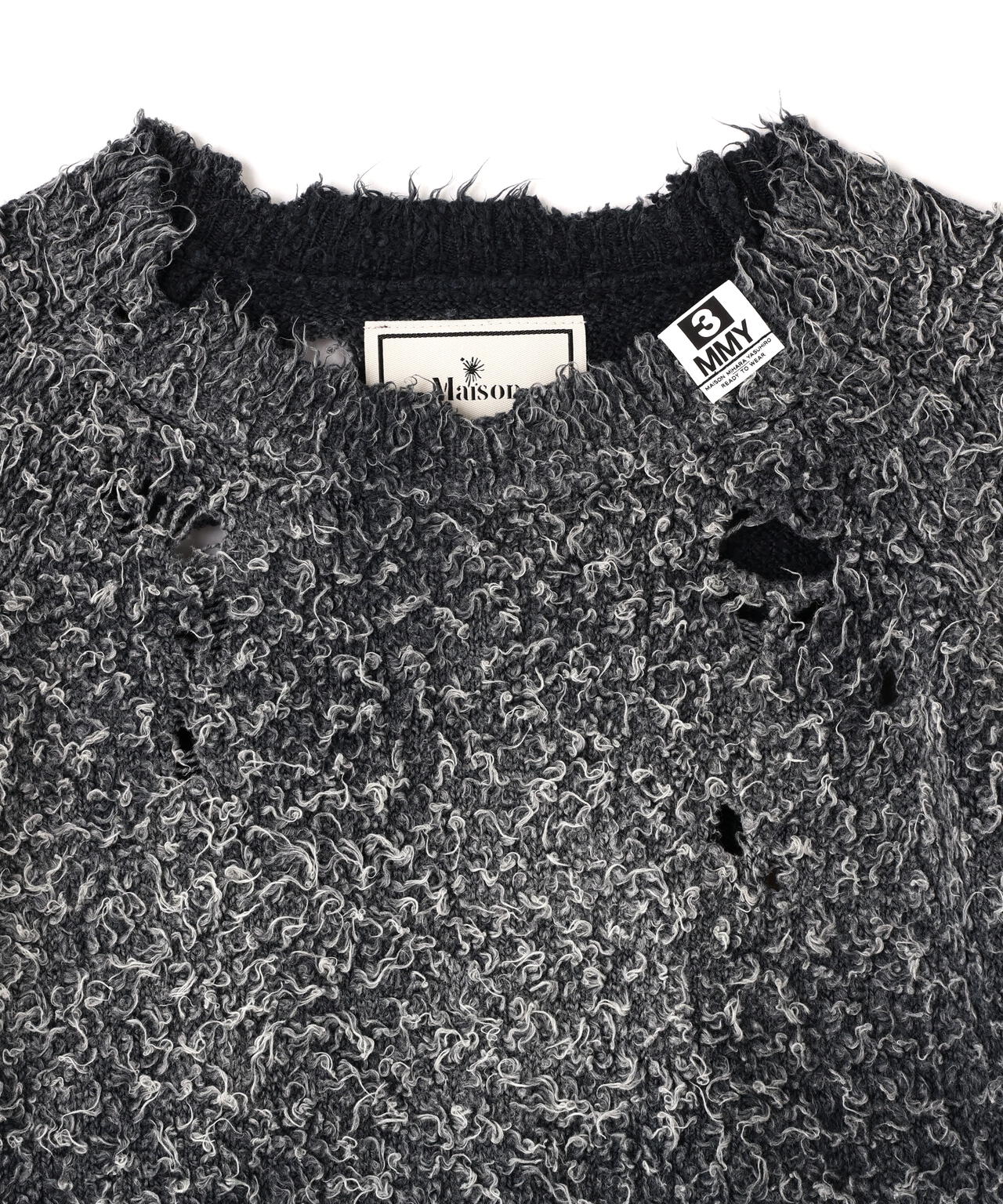 Maison MIHARAYASUHIRO/メゾン ミハラヤスヒロ/SUN FADED KNIT PULLOVER