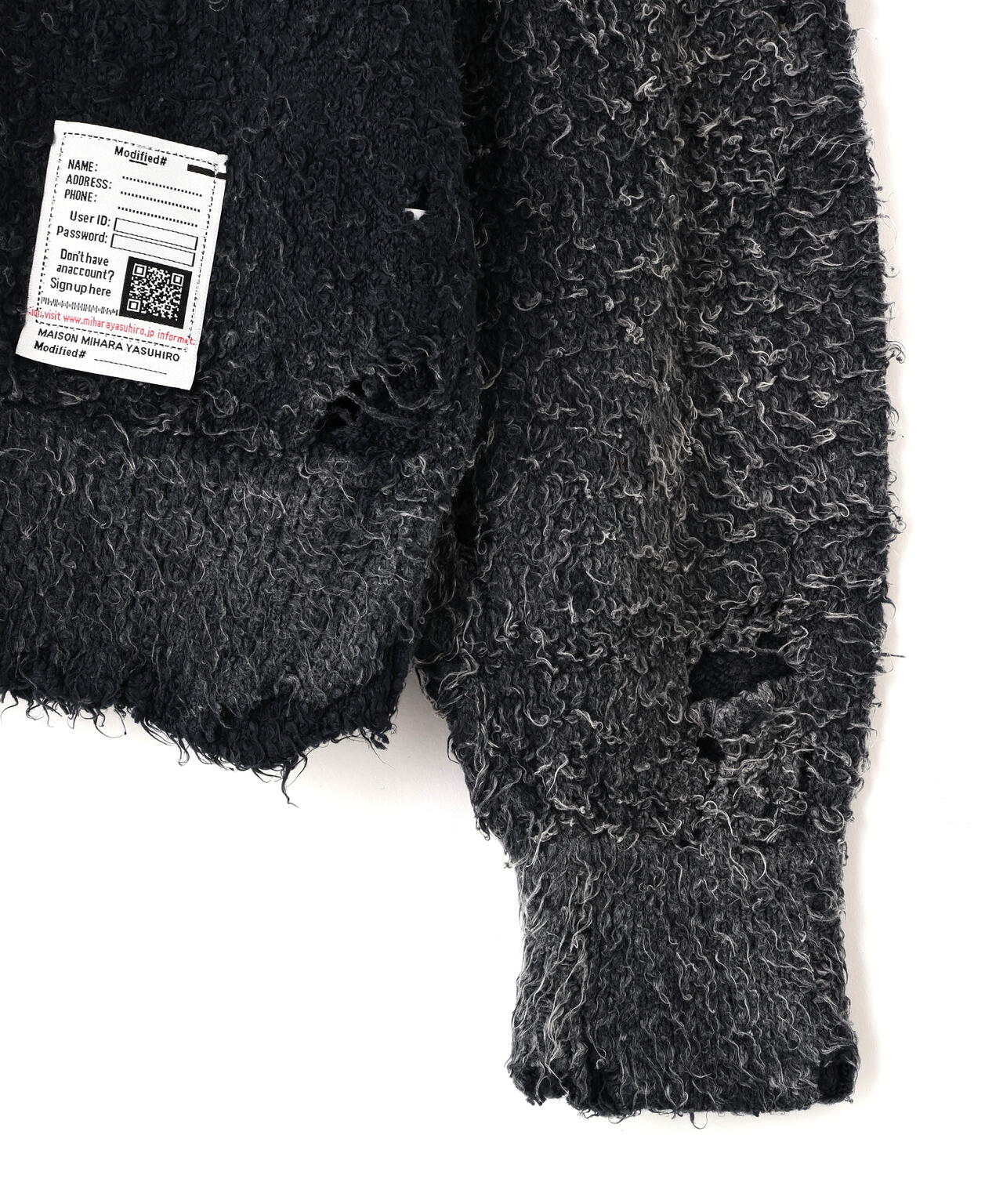 Maison MIHARAYASUHIRO/メゾン ミハラヤスヒロ/SUN FADED KNIT PULLOVER