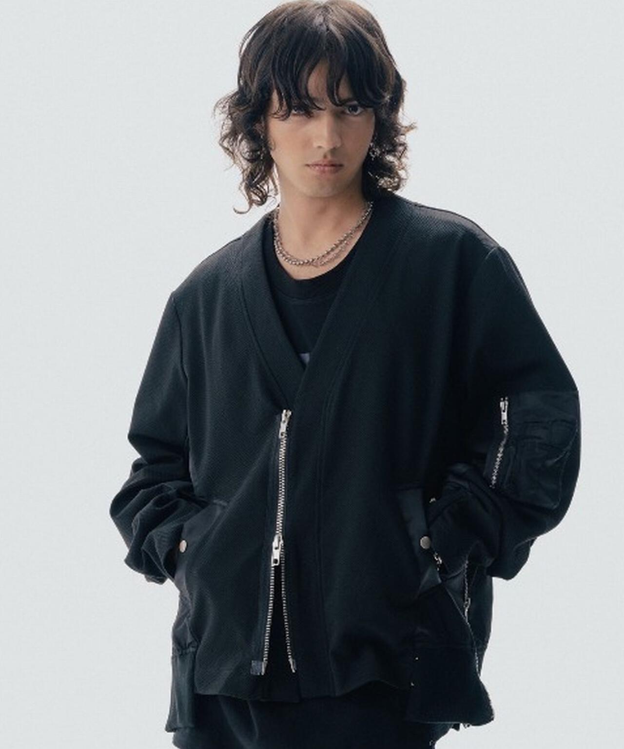 Maison ULA/メゾン ウラ/切り替えカーディガン