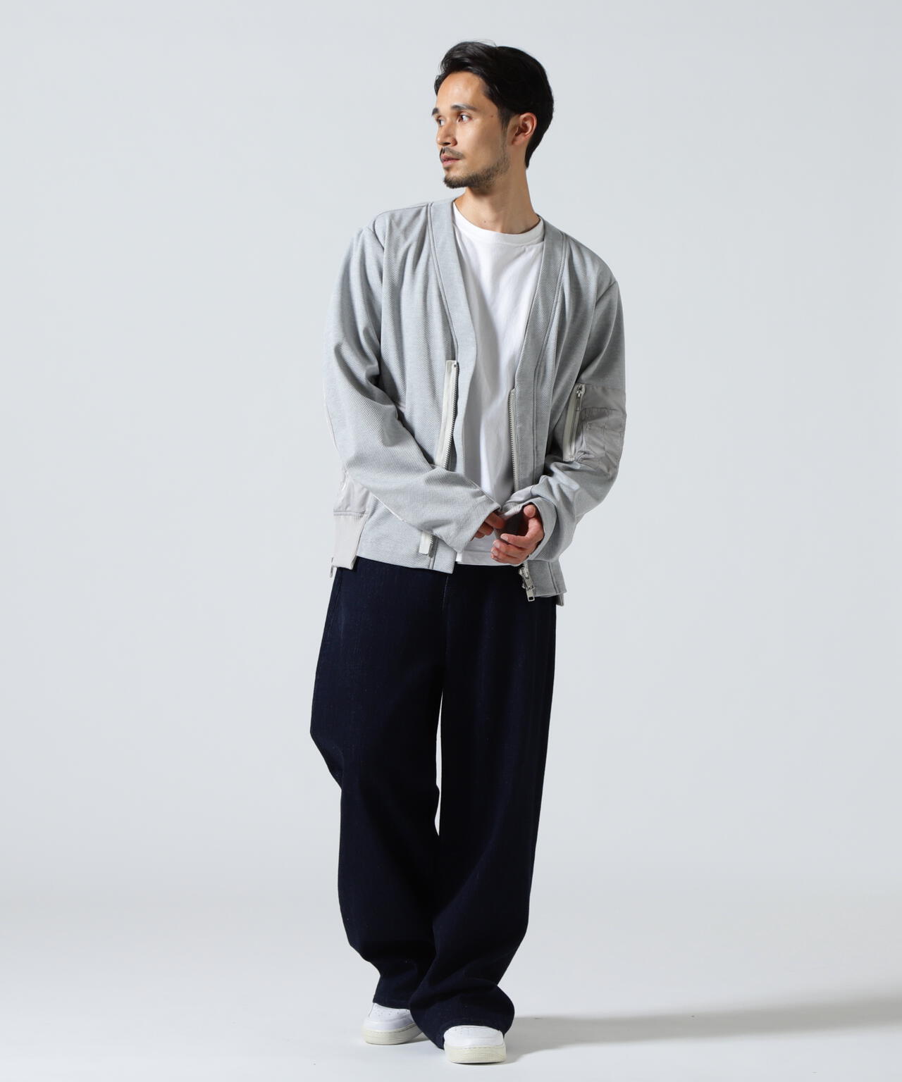 Maison ULA/メゾン ウラ/切り替えカーディガン