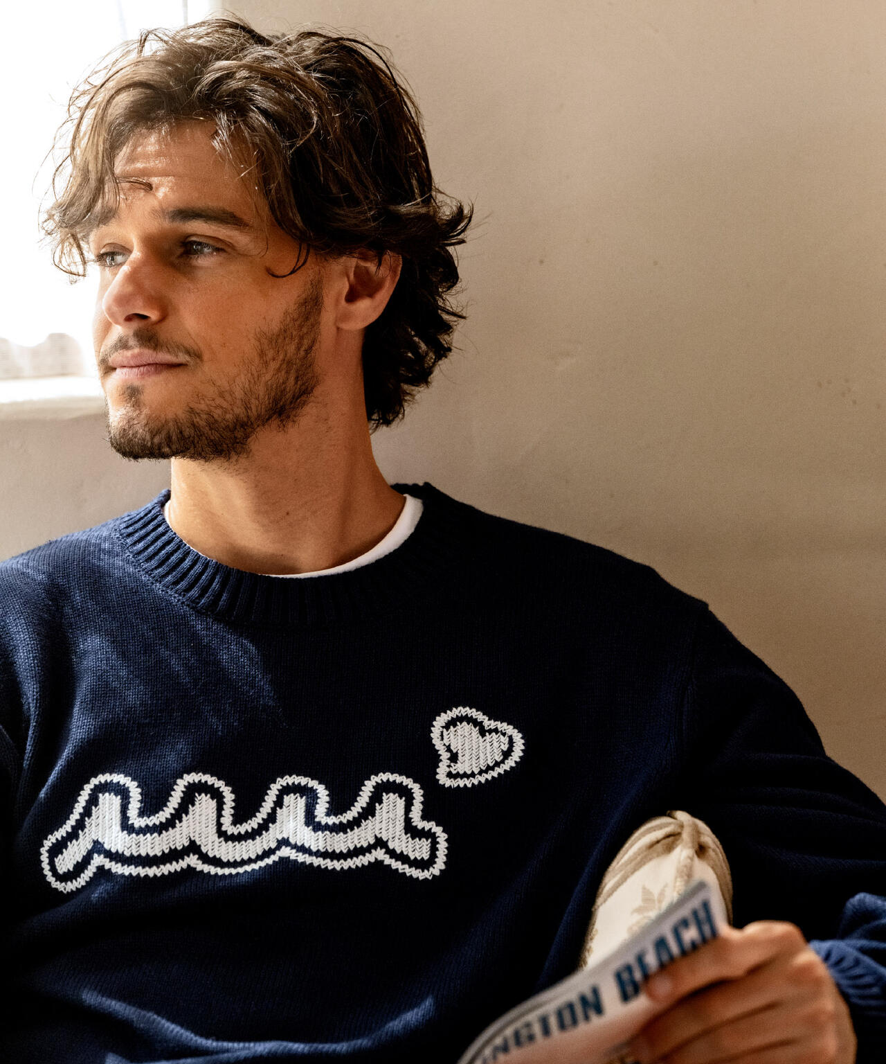 muta MARINE/ムータ マリン/別注 WAVE CREW KNIT | ROYAL FLASH