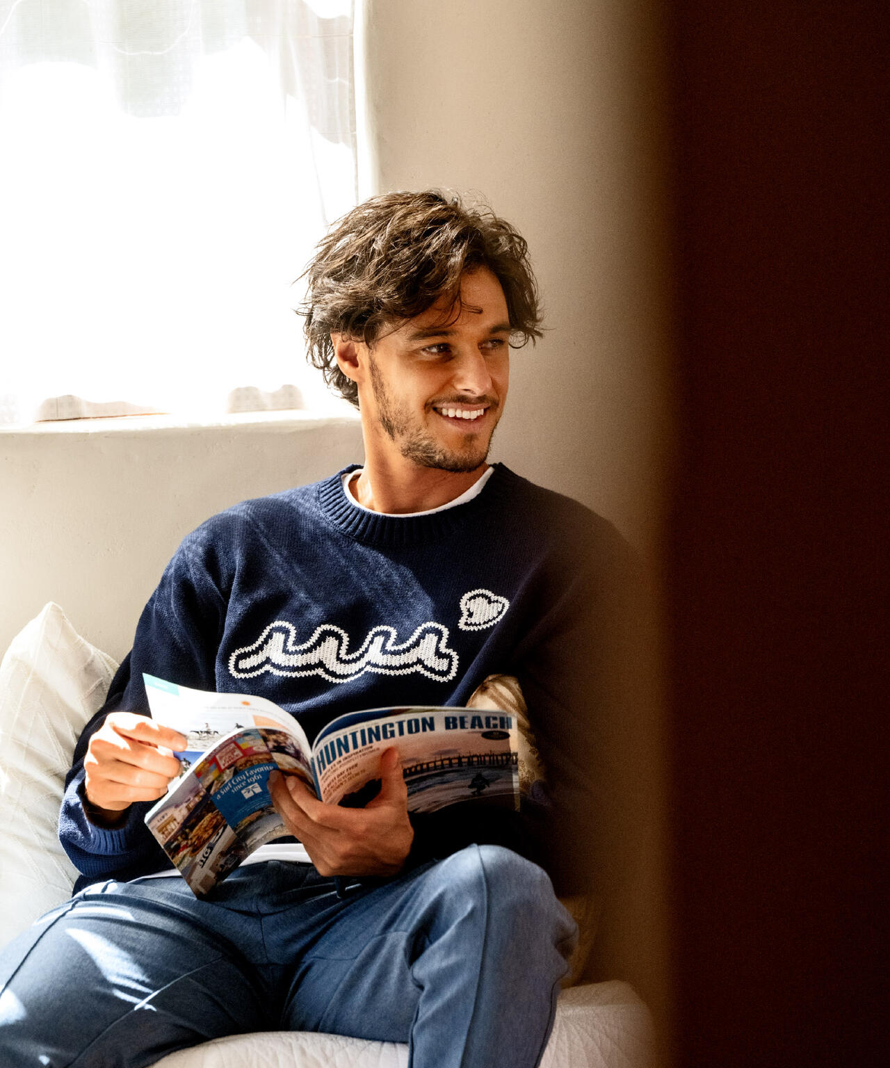 muta MARINE/ムータ マリン/別注 WAVE CREW KNIT | ROYAL FLASH