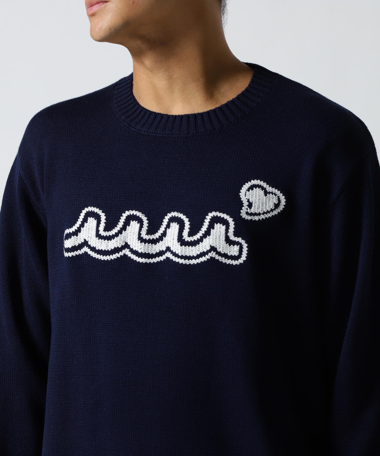 muta MARINE/ムータ マリン/別注 WAVE CREW KNIT | ROYAL FLASH