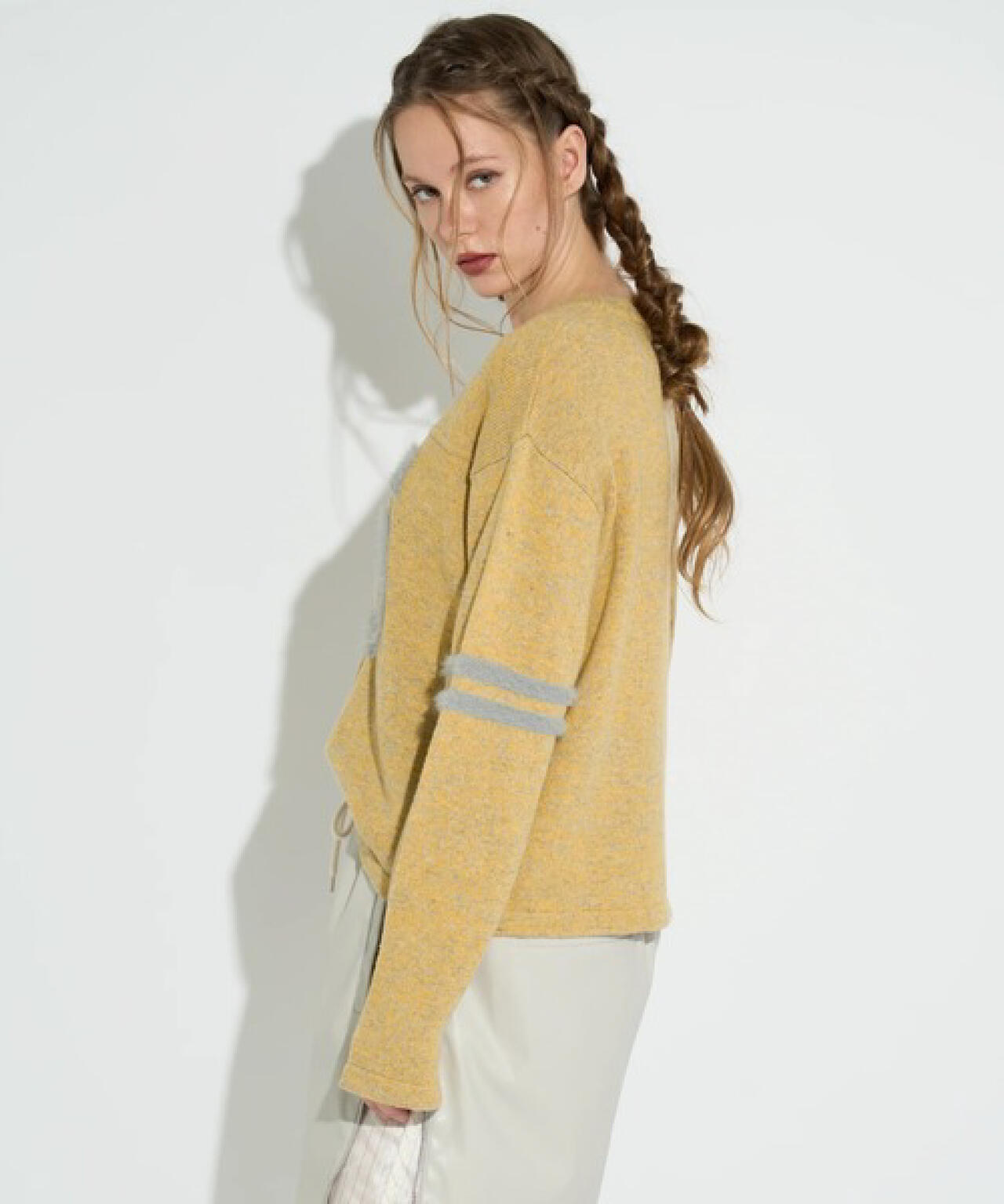 ANSNAM run バイアスニット　4 ANSNAM / アンスナム | 2022AW | Riverrun / クルーネック バイアス