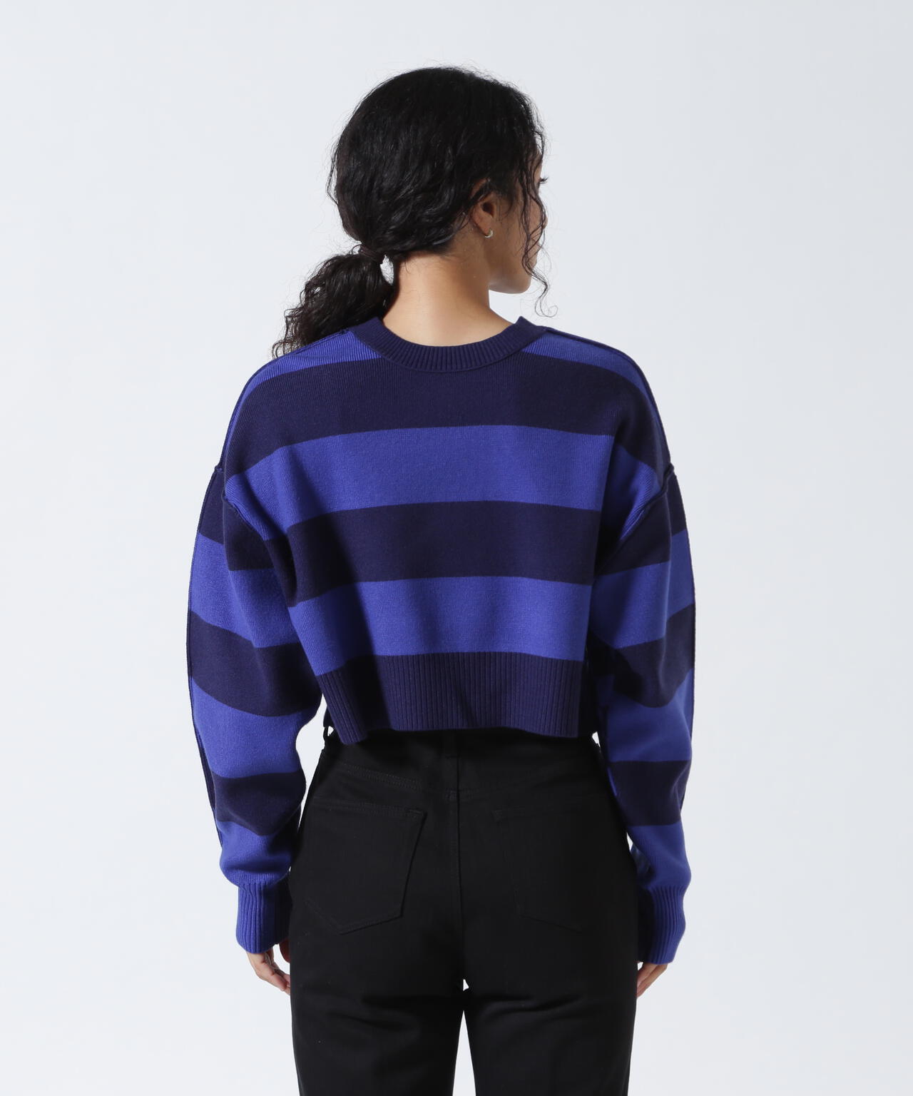 AULA AILA/アウラアイラ/別注マルチボーダー2WAYニット | ROYAL FLASH