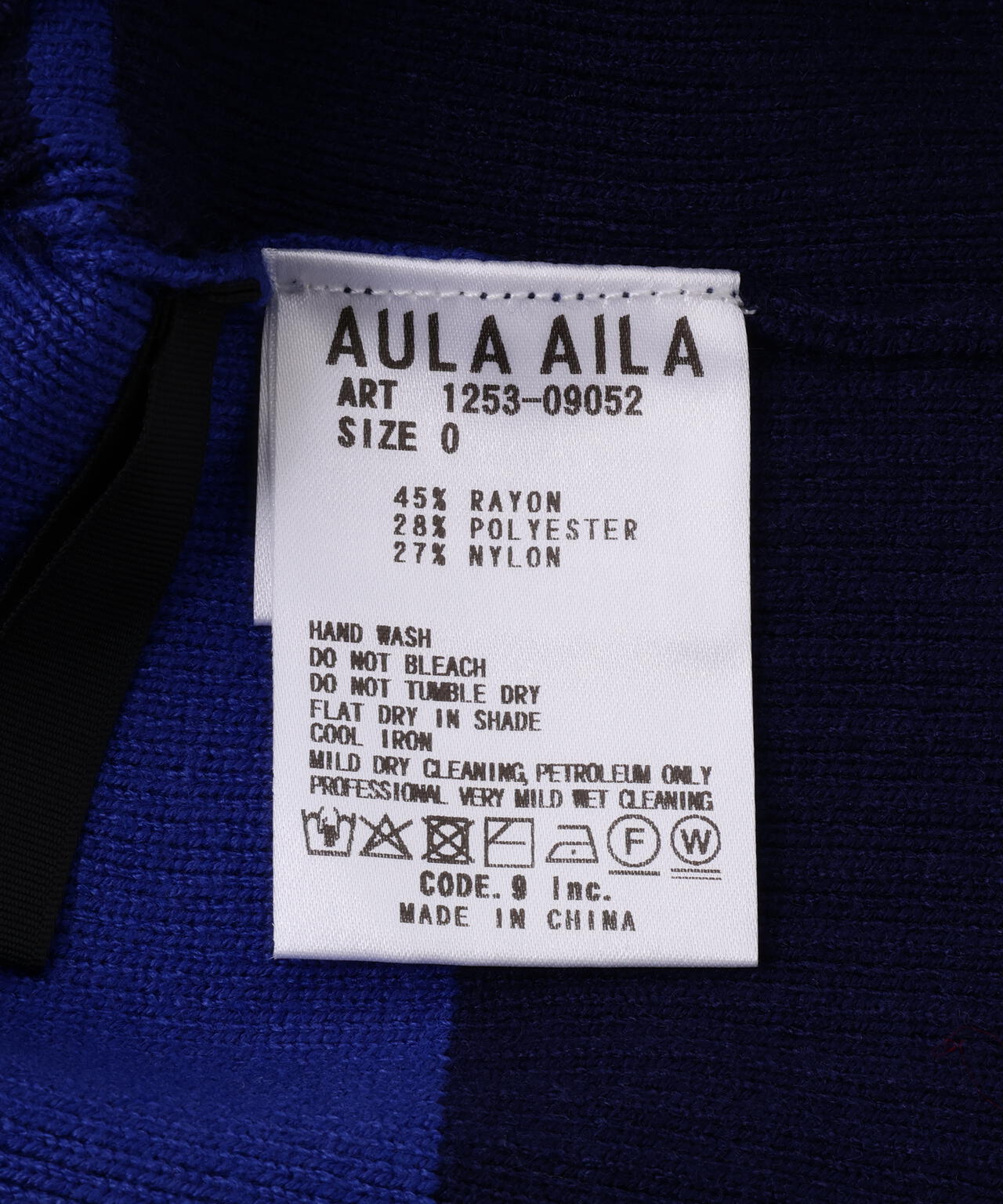 AULA AILA/アウラアイラ/別注マルチボーダー2WAYニット