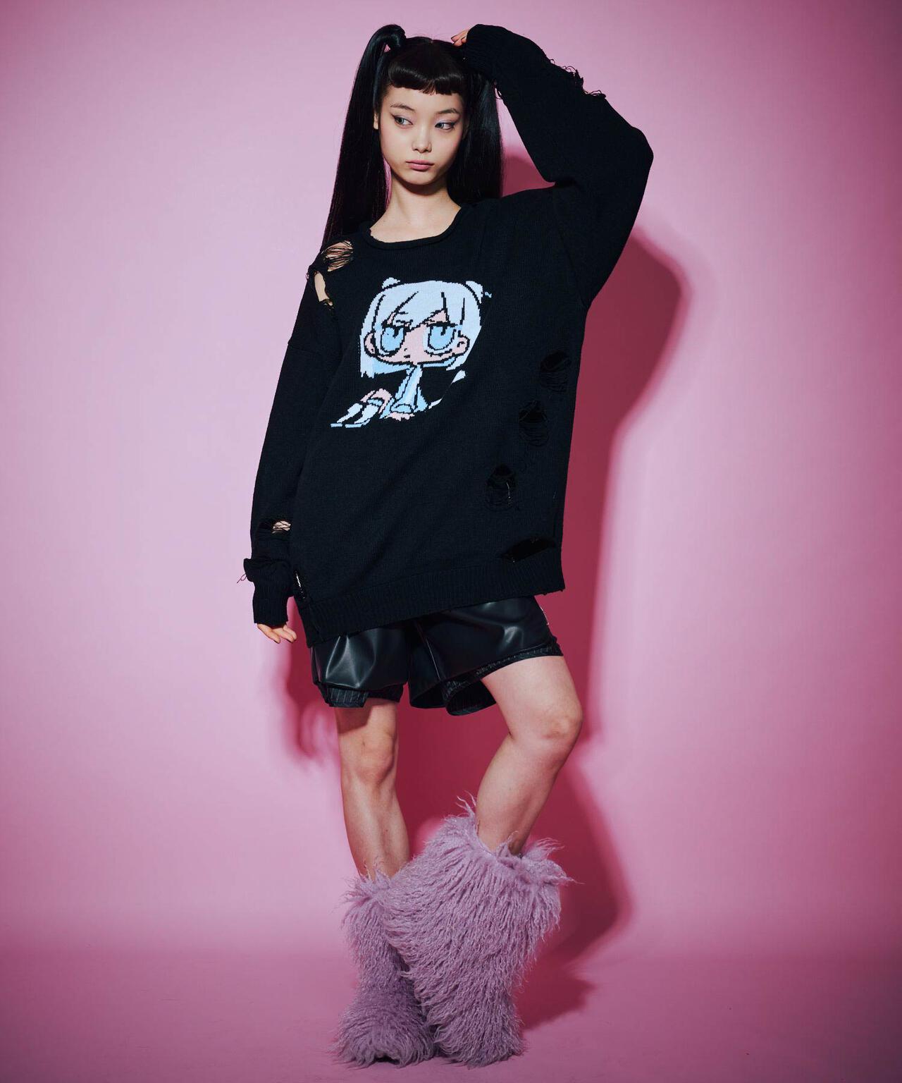 ANNA SUI NYC/アナ スイ エヌワイシー/【×寺田てら】TERAジャガードニット