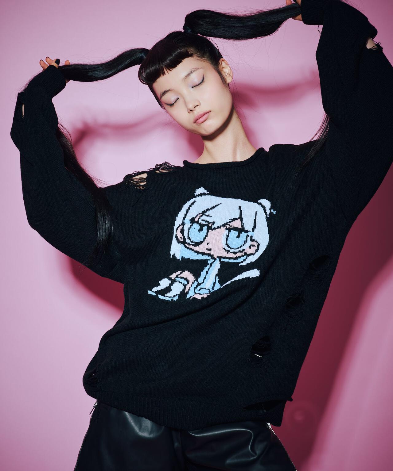 ANNA SUI NYC/アナ スイ エヌワイシー/【×寺田てら】TERAジャガードニット