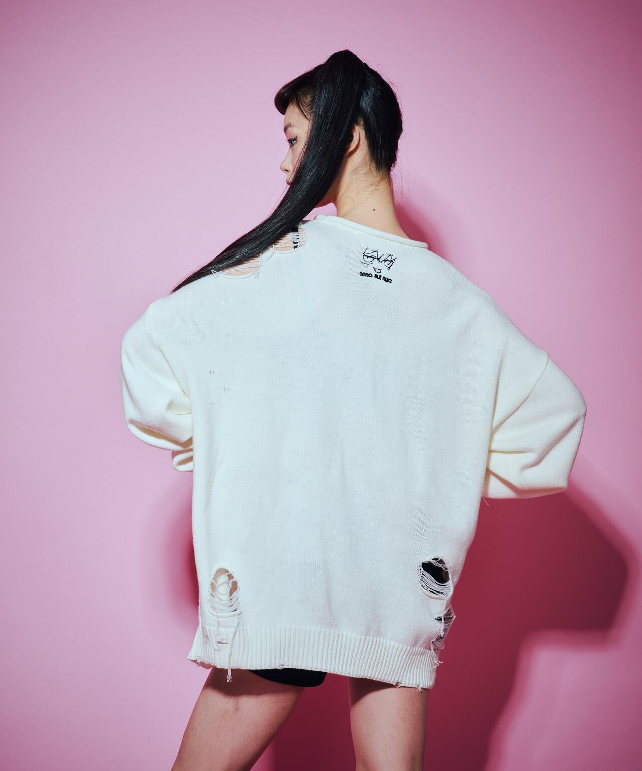 ANNA SUI NYC/アナ スイ エヌワイシー/【×寺田てら】TERAジャガードニット