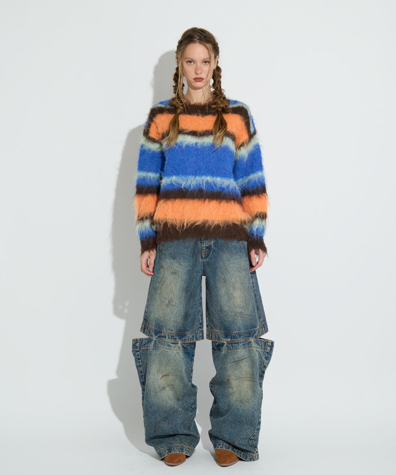 【NEW】ロイヤルフラッシュ（ FLASH）/ANNA SUI NYC／アナ スイ エヌワイシー／カラーボーダーニット ANNA SUI NYC/アナ スイ エヌワイシー/カラーボーダーニット | ROYAL