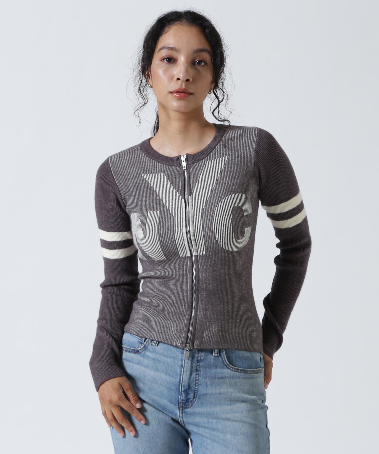 ANNA SUI NYC/アナ スイ エヌワイシー/NYC配色ZIPカーデ | ROYAL FLASH