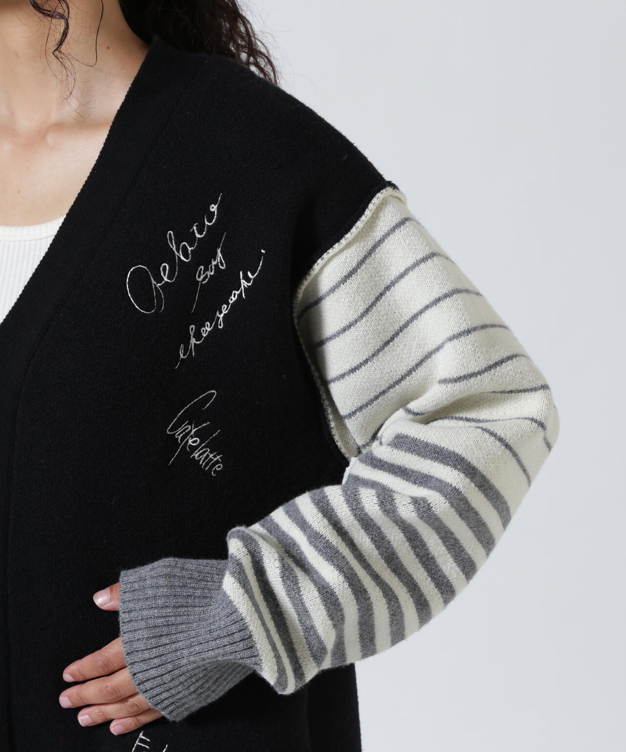 AULA AILA/アウラアイラ/MESSAGE LOGO CARDIGAN | ROYAL FLASH