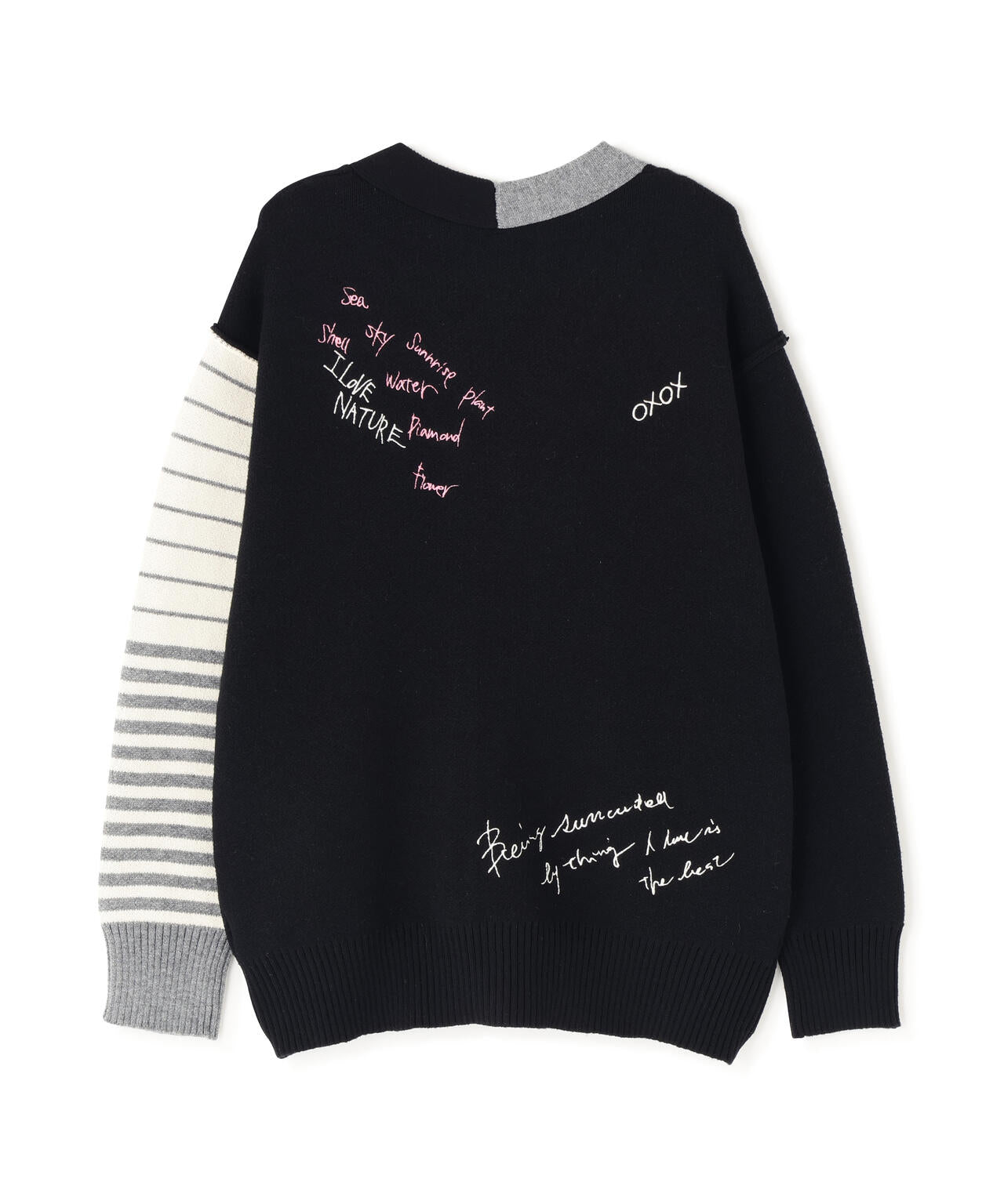 AULA AILA/アウラアイラ/MESSAGE LOGO CARDIGAN