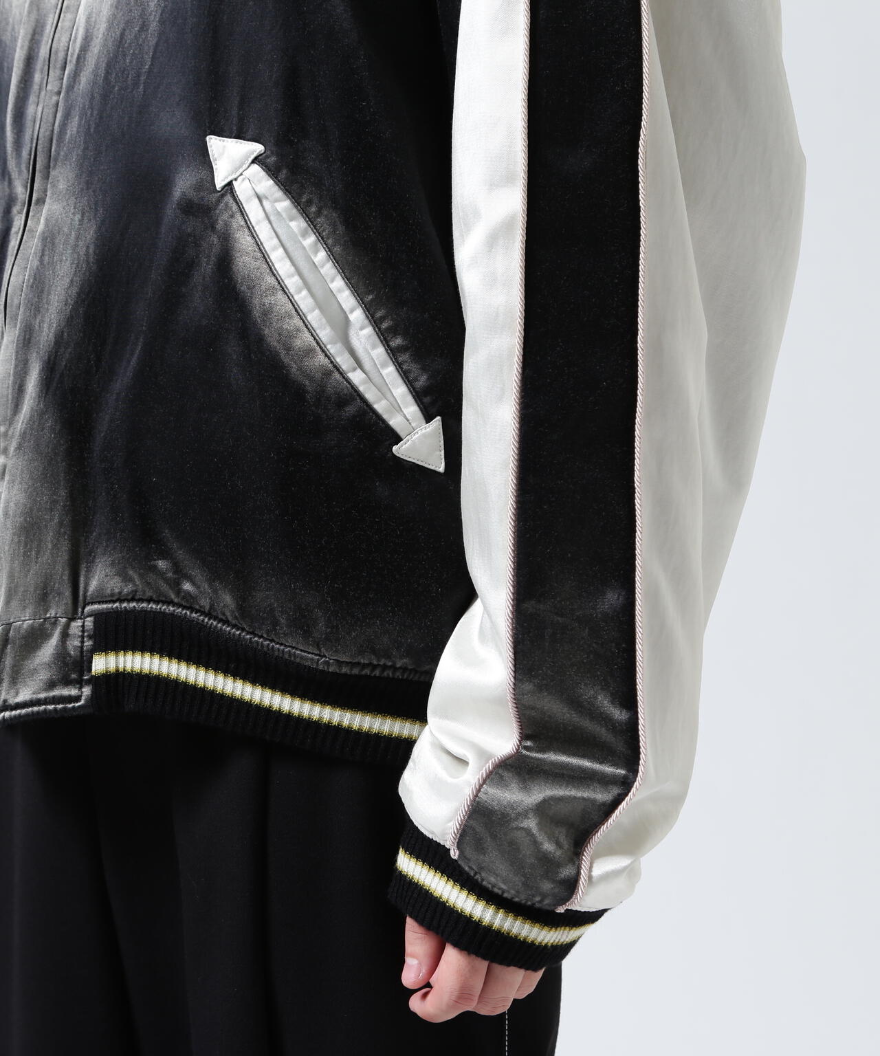 Maison MIHARAYASUHIRO/Reversible Hoodie Layered Souvenir Jacket