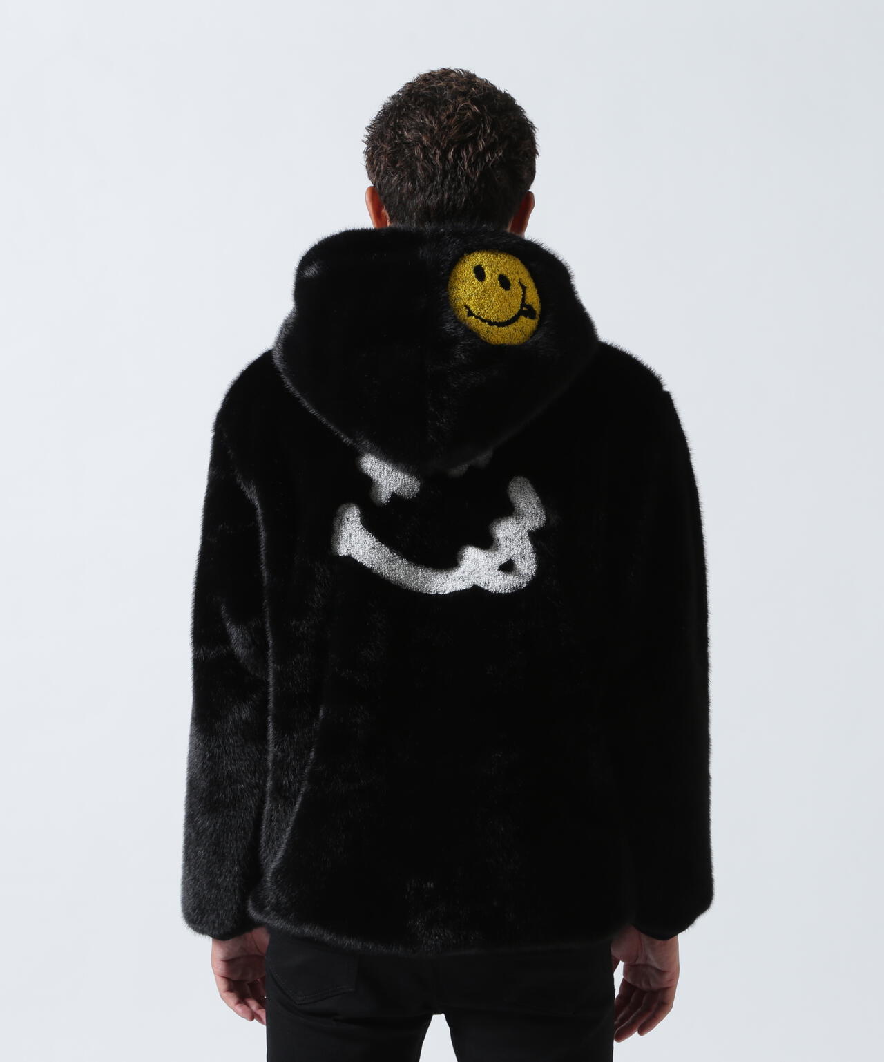 STUD MUFFIN/スタッドマフィン/別注ECOファー フーディブルゾン