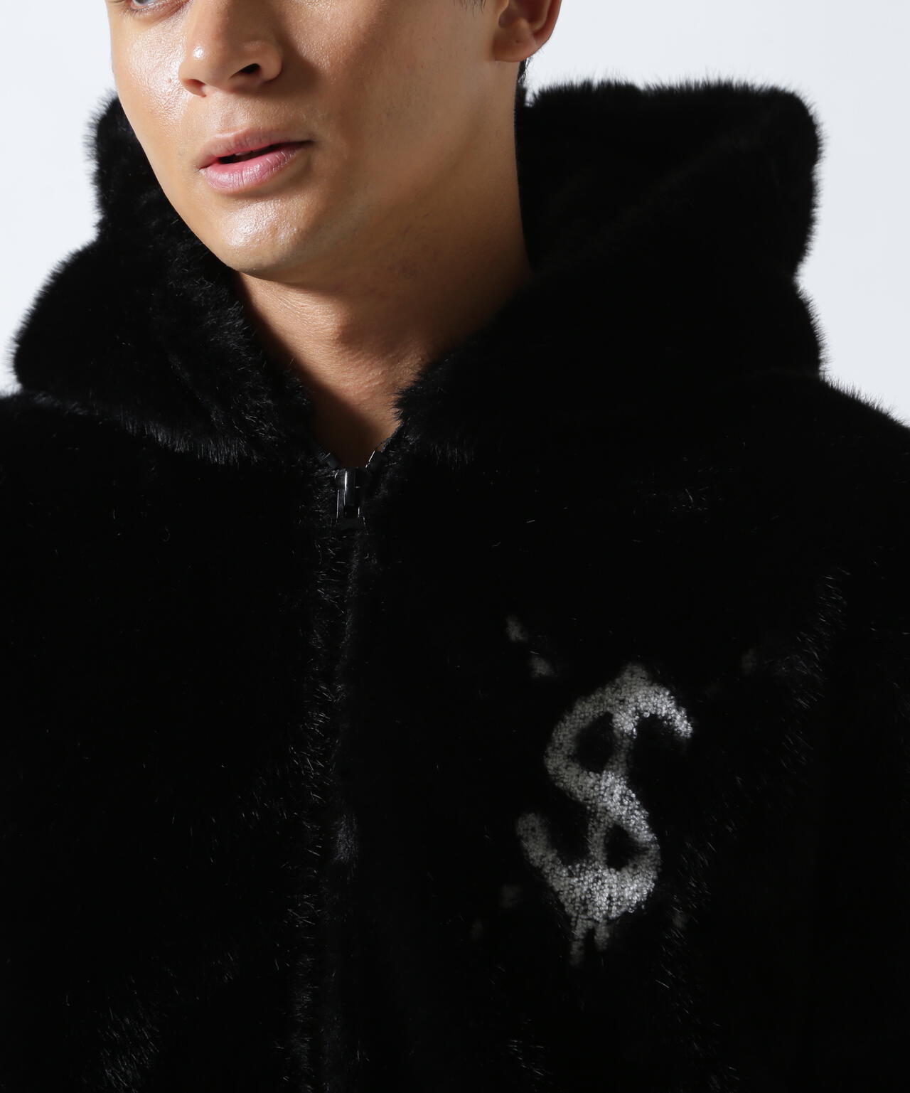 STUD MUFFIN/スタッドマフィン/別注ECOファー フーディブルゾン