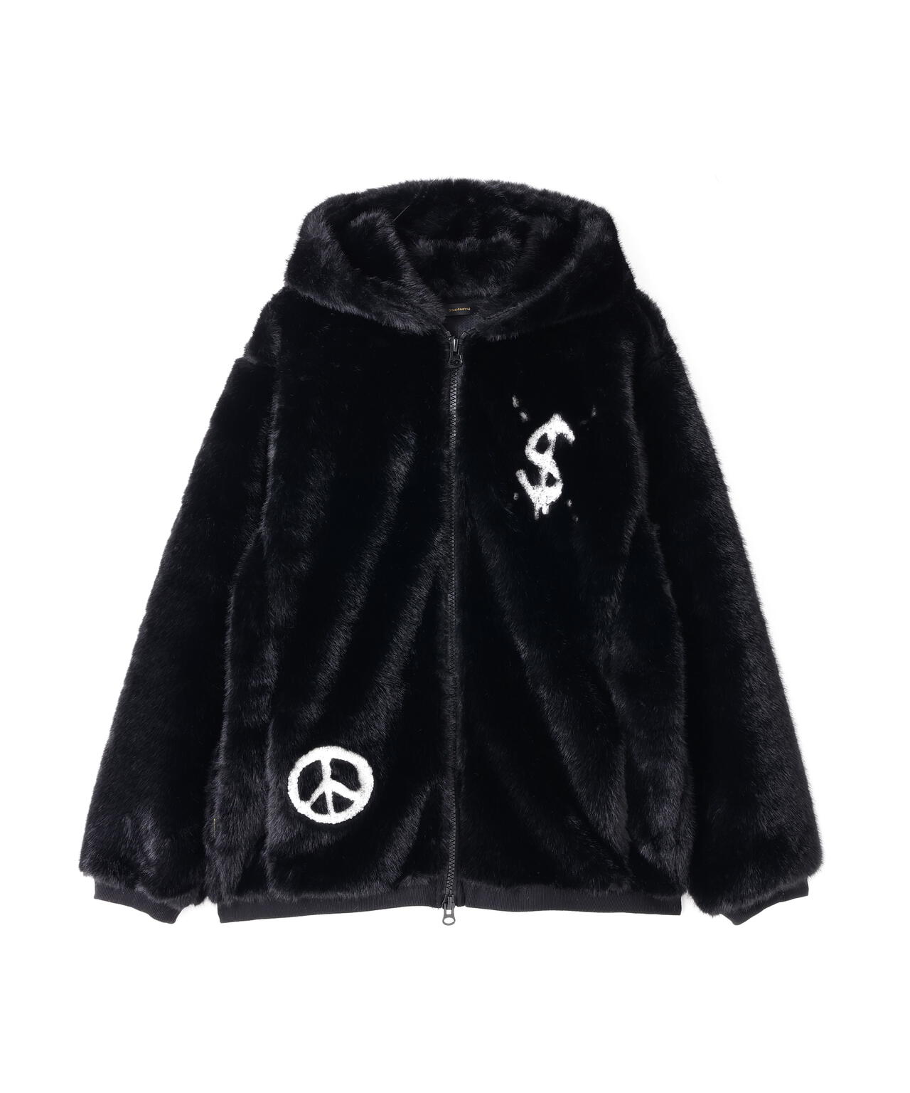 STUD MUFFIN/スタッドマフィン/別注ECOファー フーディブルゾン