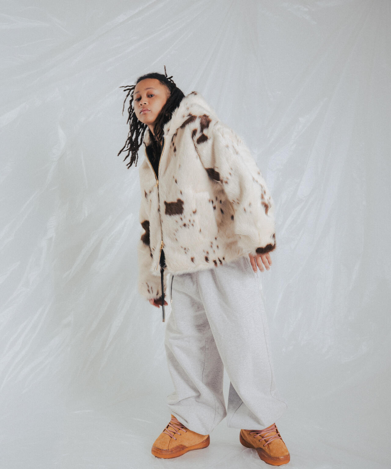 FR(13)NDS/フレンズ/FAKE FUR HOOD BLOUSON