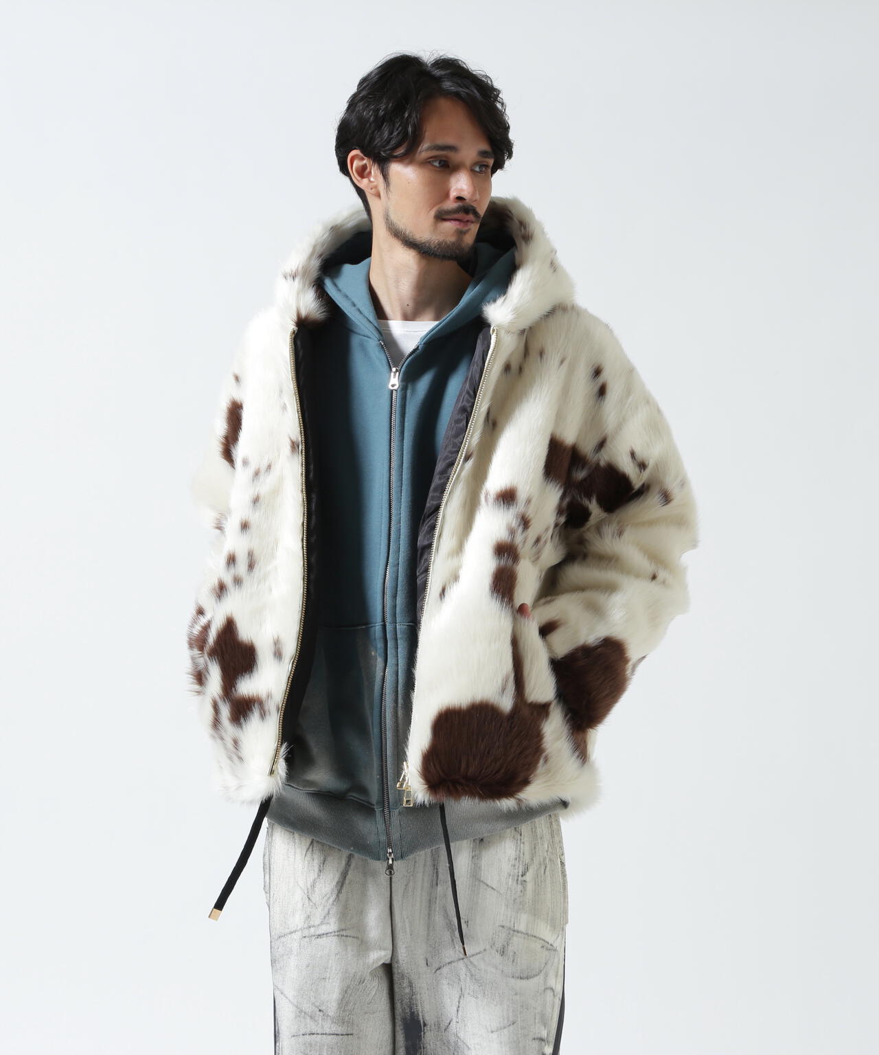 FR(13)NDS/フレンズ/FAKE FUR HOOD BLOUSON