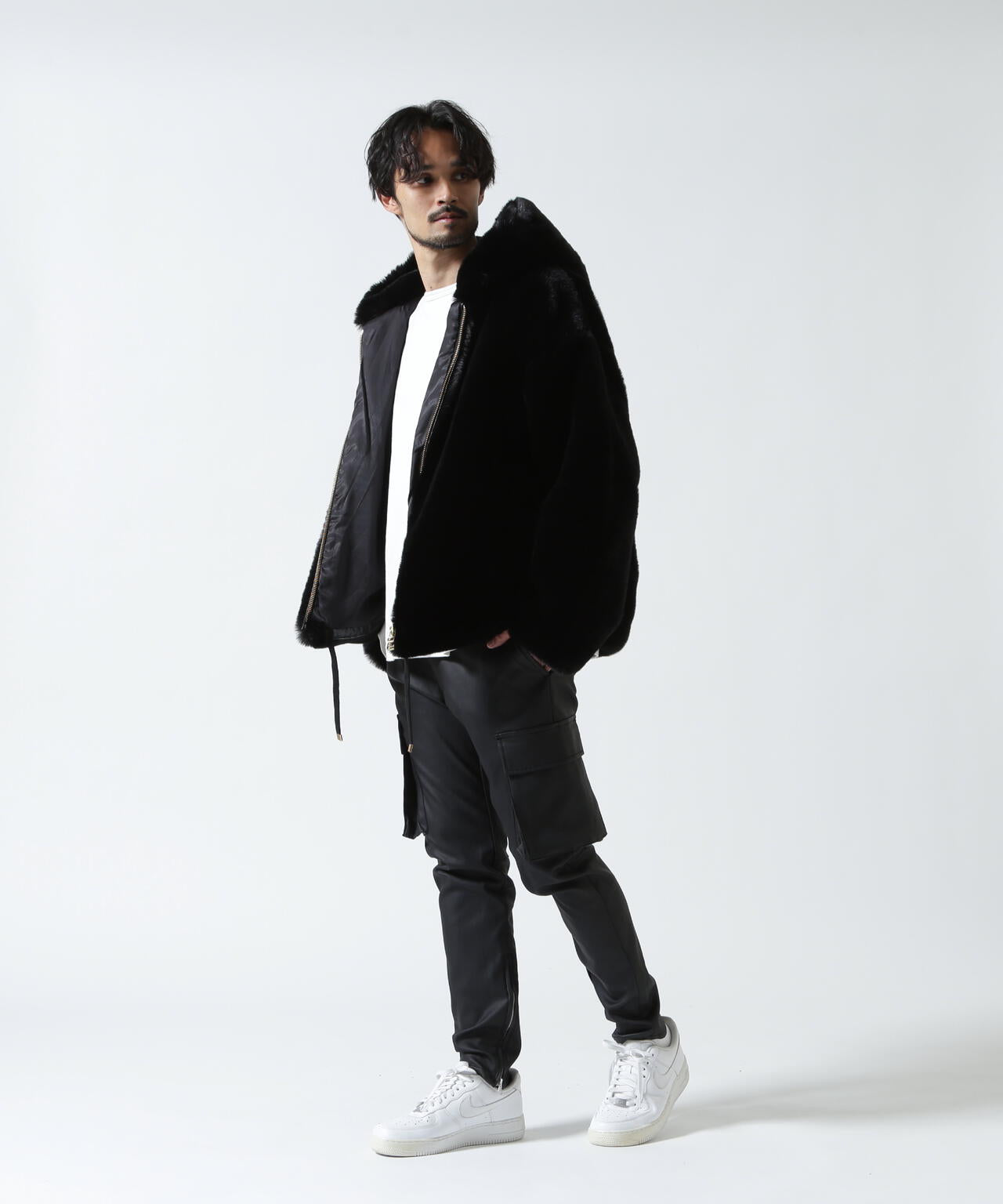 FR(13)NDS フレンズ 25AW FAKE FUR HOOD BZ フェイクファーフードブルゾン L ブルー サンプル品  FLASH オーバーサイズ ジャケット アウター【新古品】【中古】【FR(13)NDS】 FR(13)NDS /フレンズ/FAKE FUR HOOD BLOUSON | ROYAL FLASH（ロイヤル