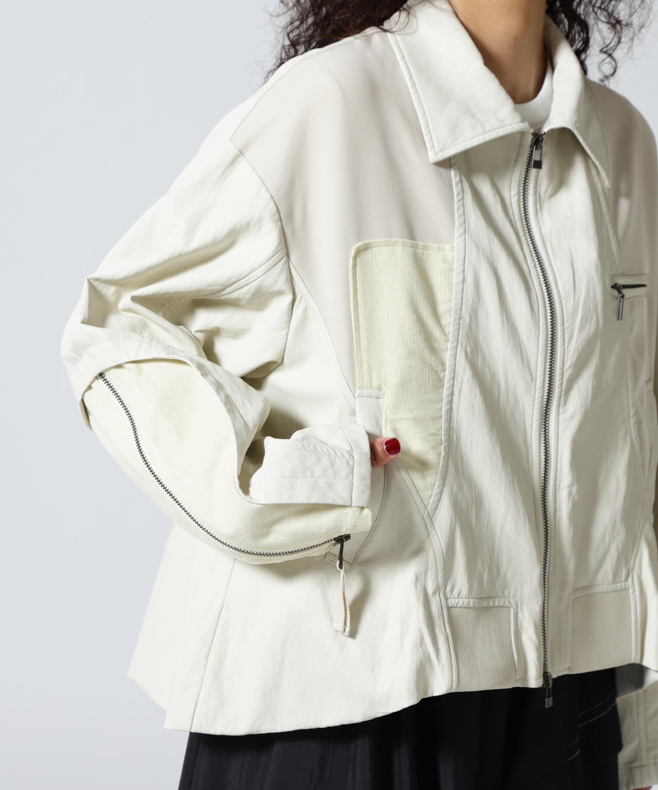 AULA AILA/アウラアイラ/BALLOON HEM BLOUSON