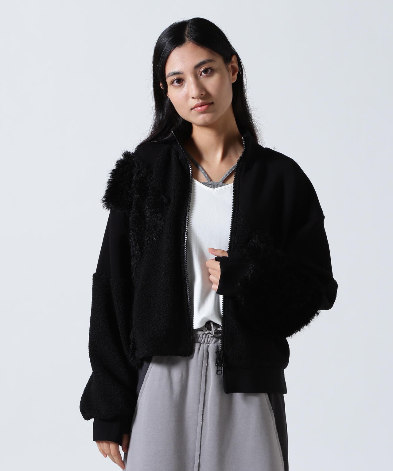 AULA アウラ　AULA AILA アウラアイラ　ファー　ジャケット AULA AILA アウラアイラ ECO FUR BLOUSON{-AHA} - underbar