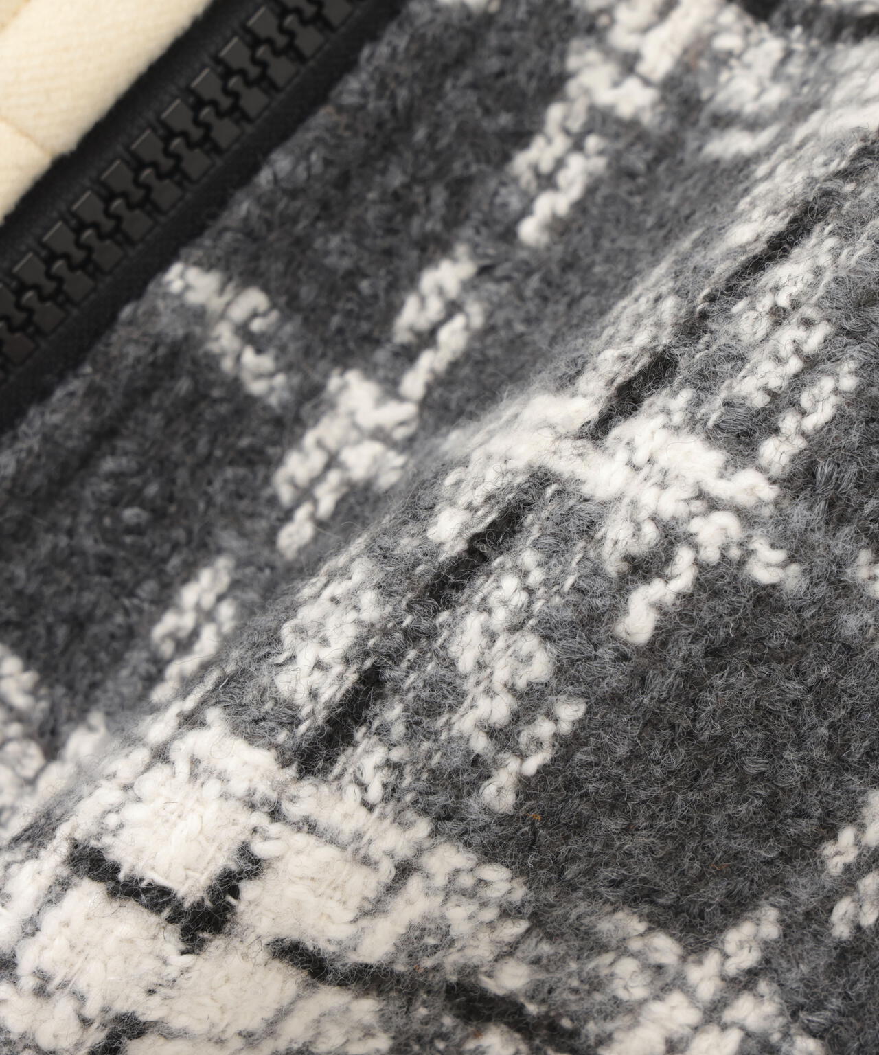 AULA AILA/アウラアイラ/別注チェックコンビネーションブルゾン