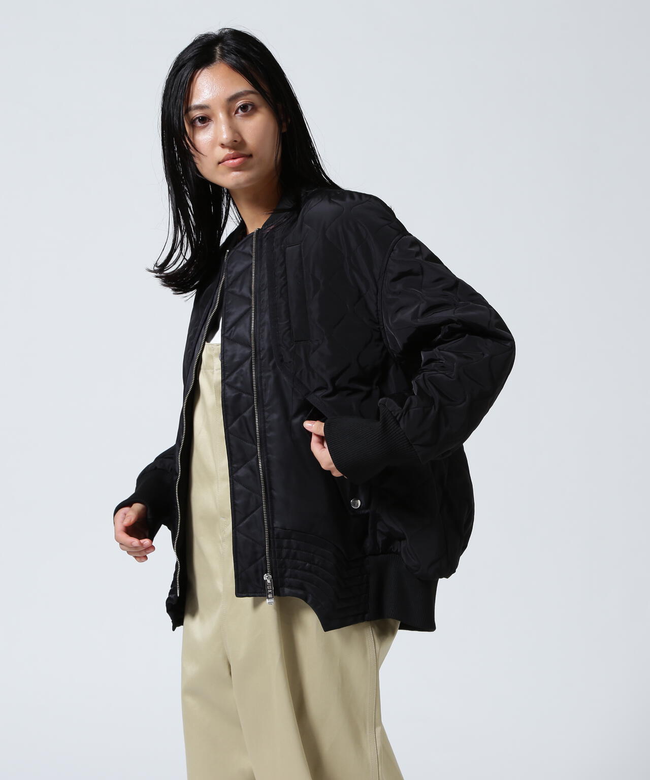 UN3D./アンスリード/QUILTING DOCKING MA-1/キルティングドッキングMA-1