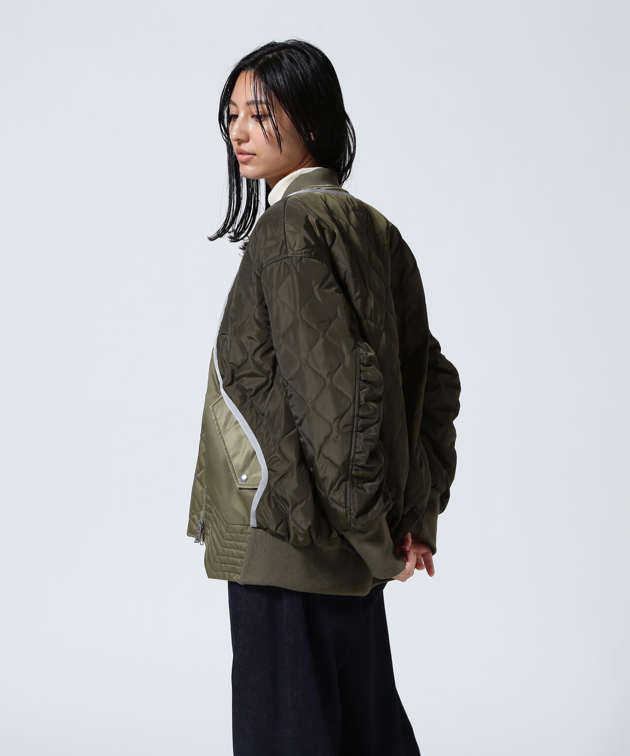 UN3D./アンスリード/QUILTING DOCKING MA-1/キルティングドッキングMA