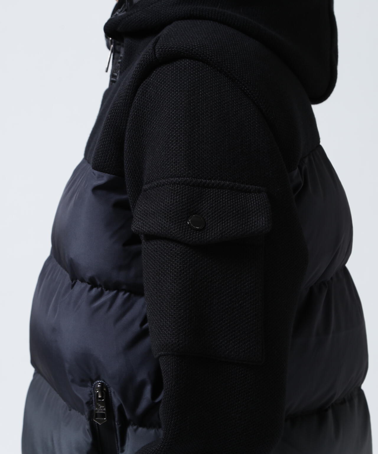 1PIU1UGUALE3 RELAX/ウノピゥ ウノ ウグァーレ トレ リラックス/グラデーションニットコンビパデッドジャケット