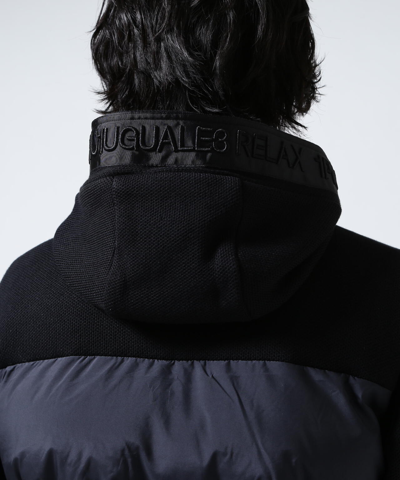 1PIU1UGUALE3 RELAX/ウノピゥ ウノ ウグァーレ トレ リラックス/グラデーションニットコンビパデッドジャケット