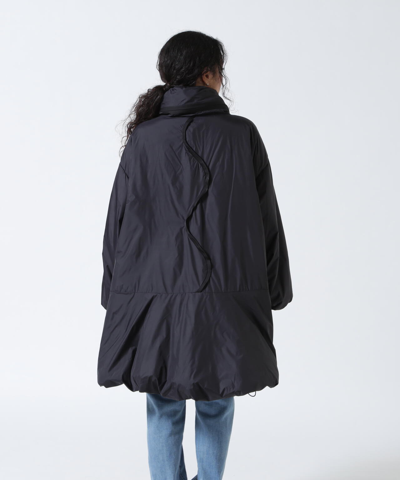 AULA AILAアウラアイラのリバーシブルフードジャケット黒未使用タグ付き セール】AULA AILA/アウラアイラ/REVERSIBLE MONSTER COAT