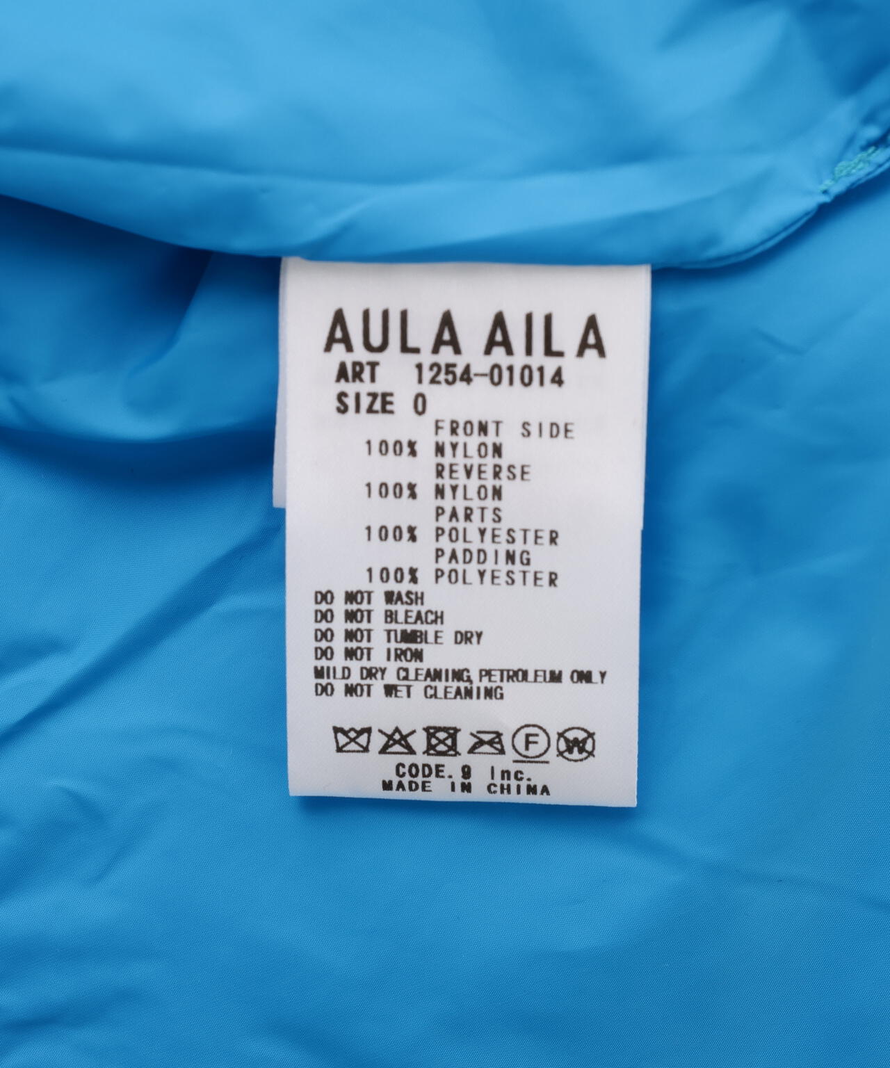 AULA AILA/アウラアイラ/REVERSIBLE MONSTER COAT/リバーシブル
