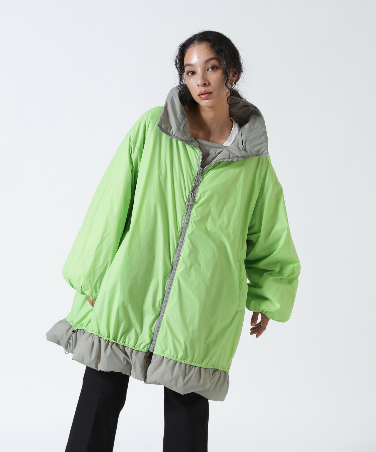 AULA AILA/アウラアイラ/REVERSIBLE MONSTER COAT/リバーシブル