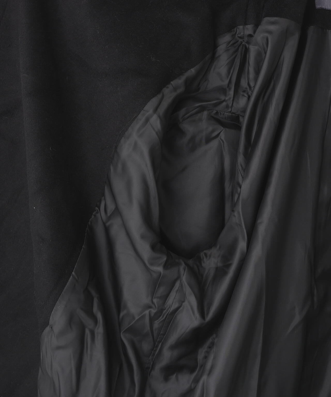 今期 新品 タグ付 Wrapin nine 9 上質Wフェイスミドル丈コート 黒 GEN_DAI/ゲンダイ/WOOL WRAP COAT | ROYAL FLASH（ロイヤルフラッシュ