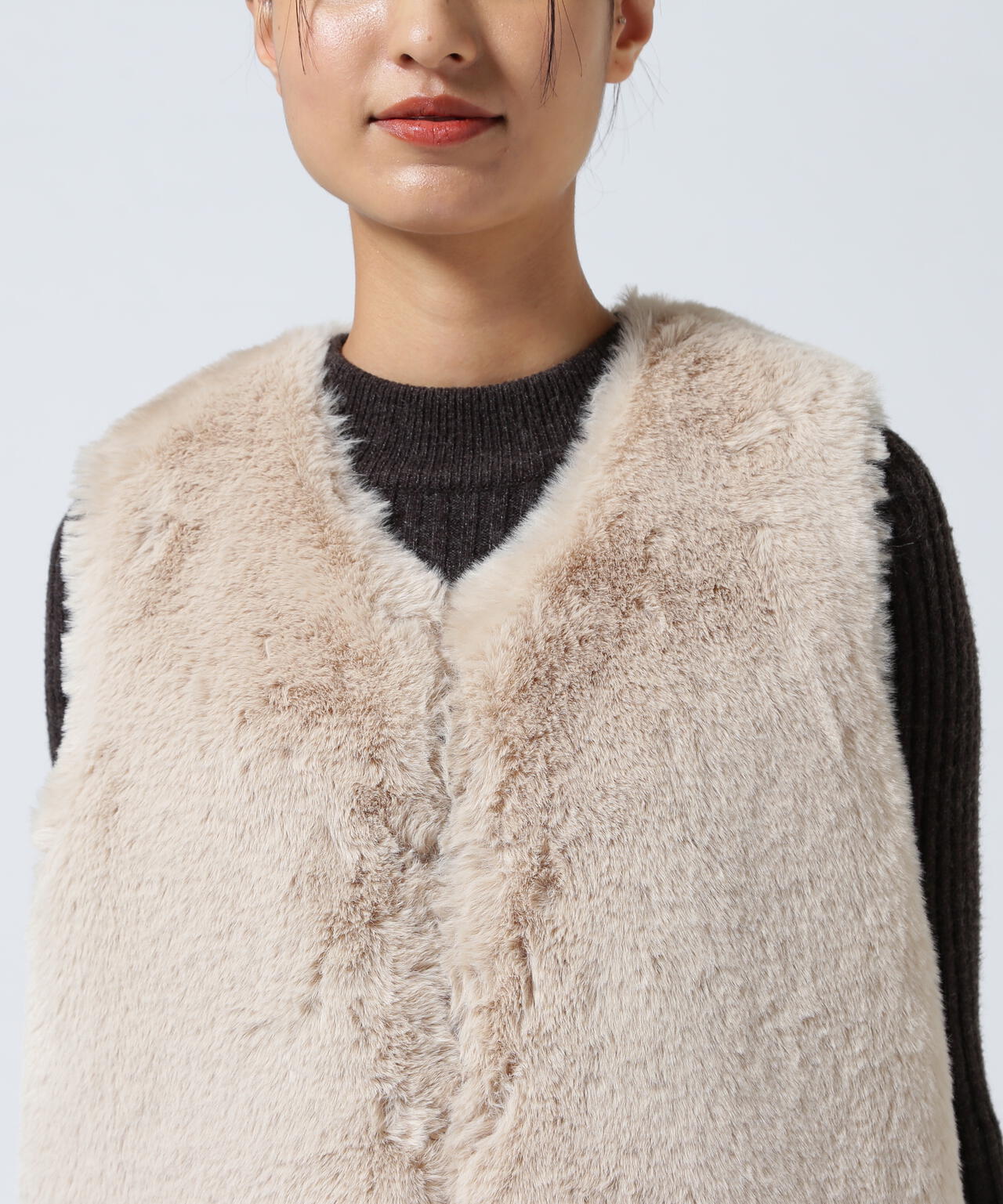 Risley/リズレー/ラビットファー風ベスト | ROYAL FLASH（ロイヤル