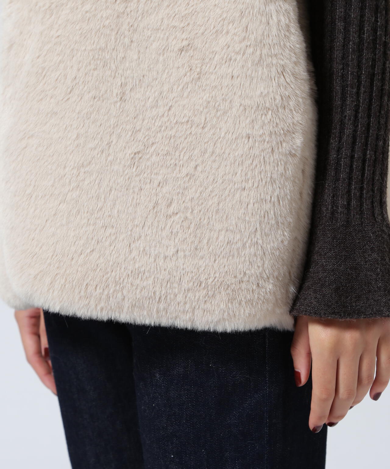 Risley/リズレー/ラビットファー風ベスト | ROYAL FLASH（ロイヤル