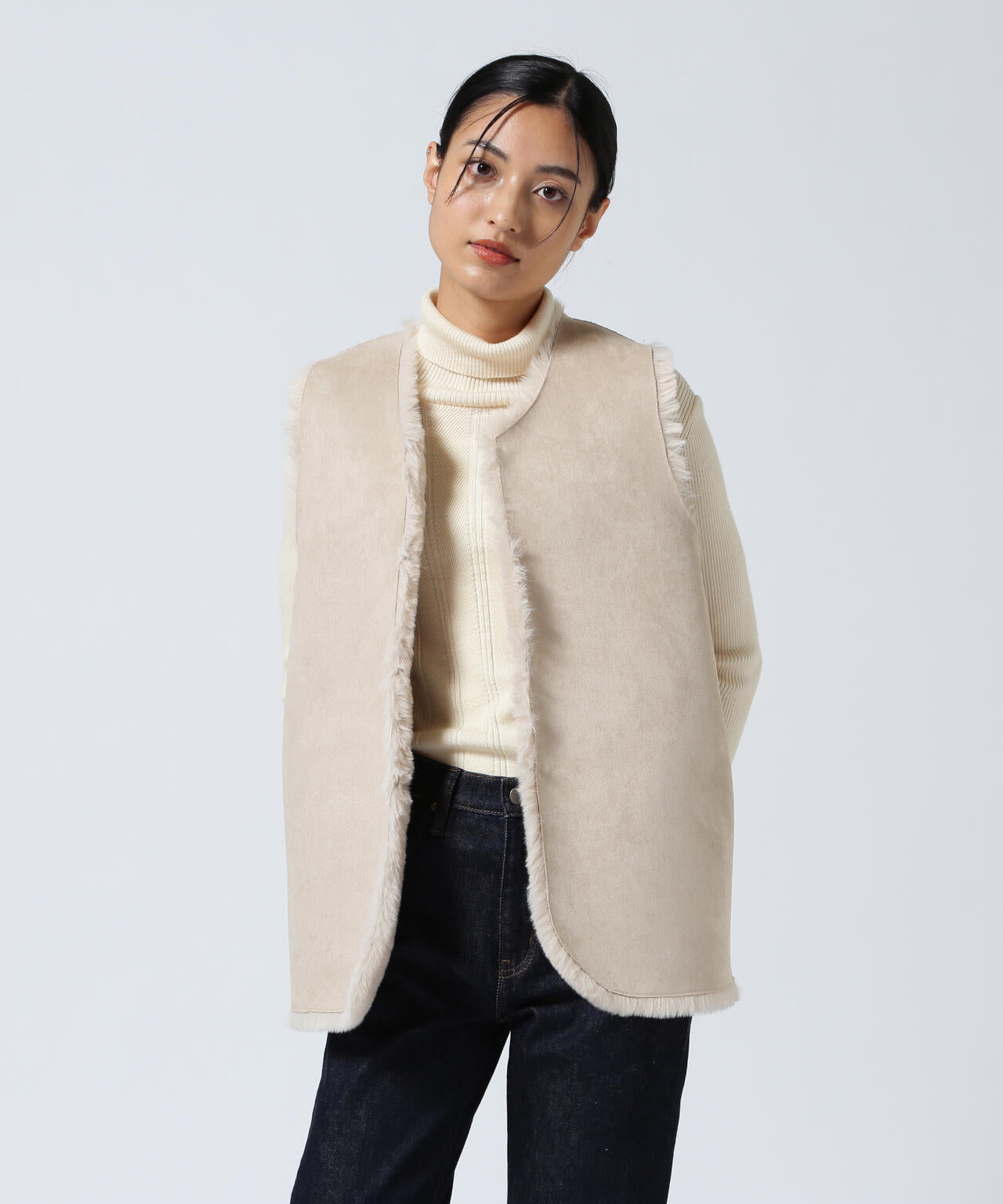 Risley/リズレー/ラビットファー風ベスト | ROYAL FLASH（ロイヤル