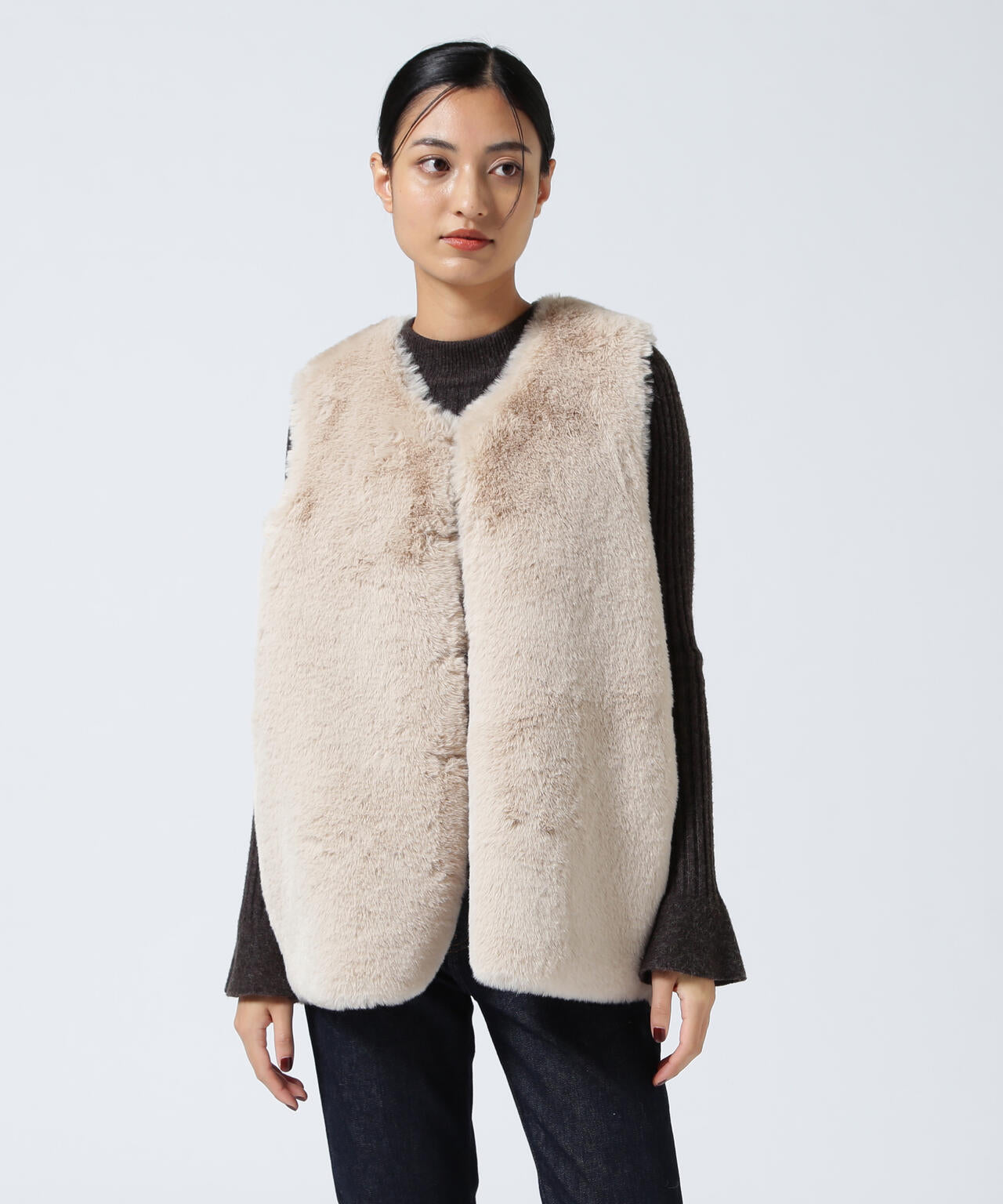 Risley/リズレー/ラビットファー風ベスト | ROYAL FLASH