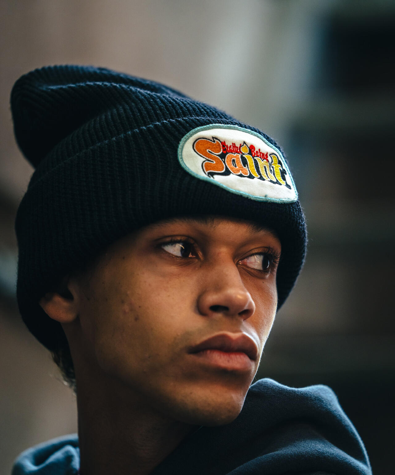 セントマイケル　ニット SAINT MICHAEL⁄セント マイケル⁄KNIT CAP⁄SAINT⁄BLACK | ROYAL FLASH